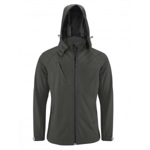 Kariban f�rfi kapucnis softshell dzseki, Titanium