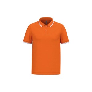 Kariban f�rfi r�vidujj� gall�ros p�l�, Orange/White