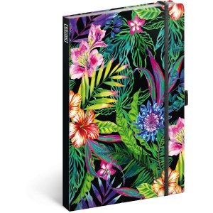 Notesz Tropical, lined, 13 � 21 cm