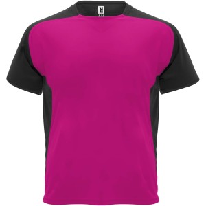 Roly Bugatti r�vid ujj� uniszex sportp�l�, fuchsia, solid black