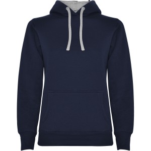 Roly Urban n�i kapucnis pul�ver, Navy Blue, Marl Grey