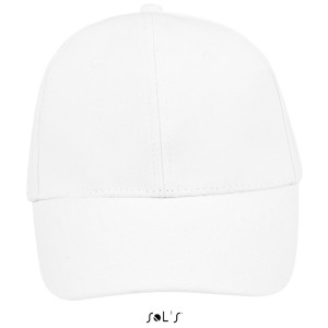 Sols Buffalo 6 paneles baseballsapka, White